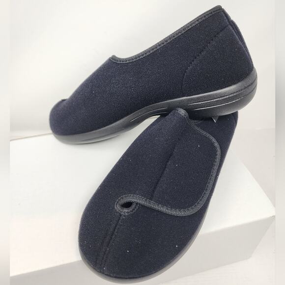 New Schawos Black‎ Slipons Stretch Orthopedic Shoes Comfort 889 Men\'s Size 9.5 main image 4